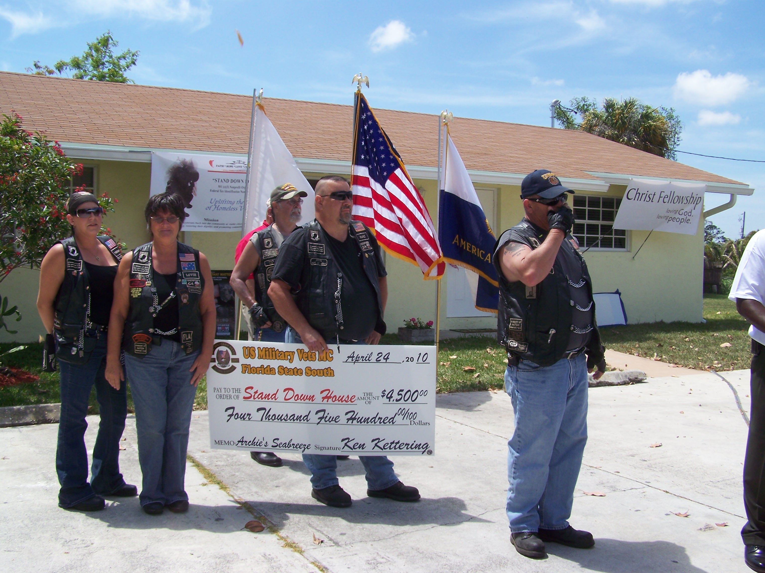 Stand Down House Check Presentation $4,500